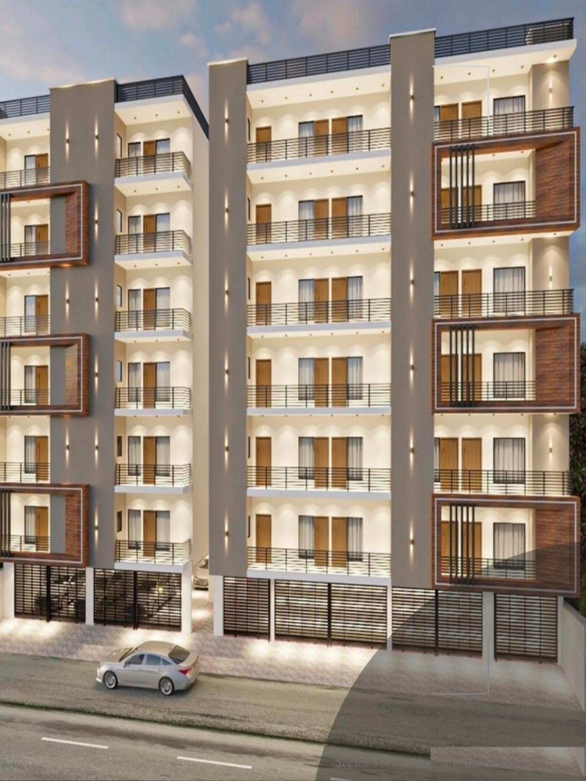 City Shine residential building exterior, Noida