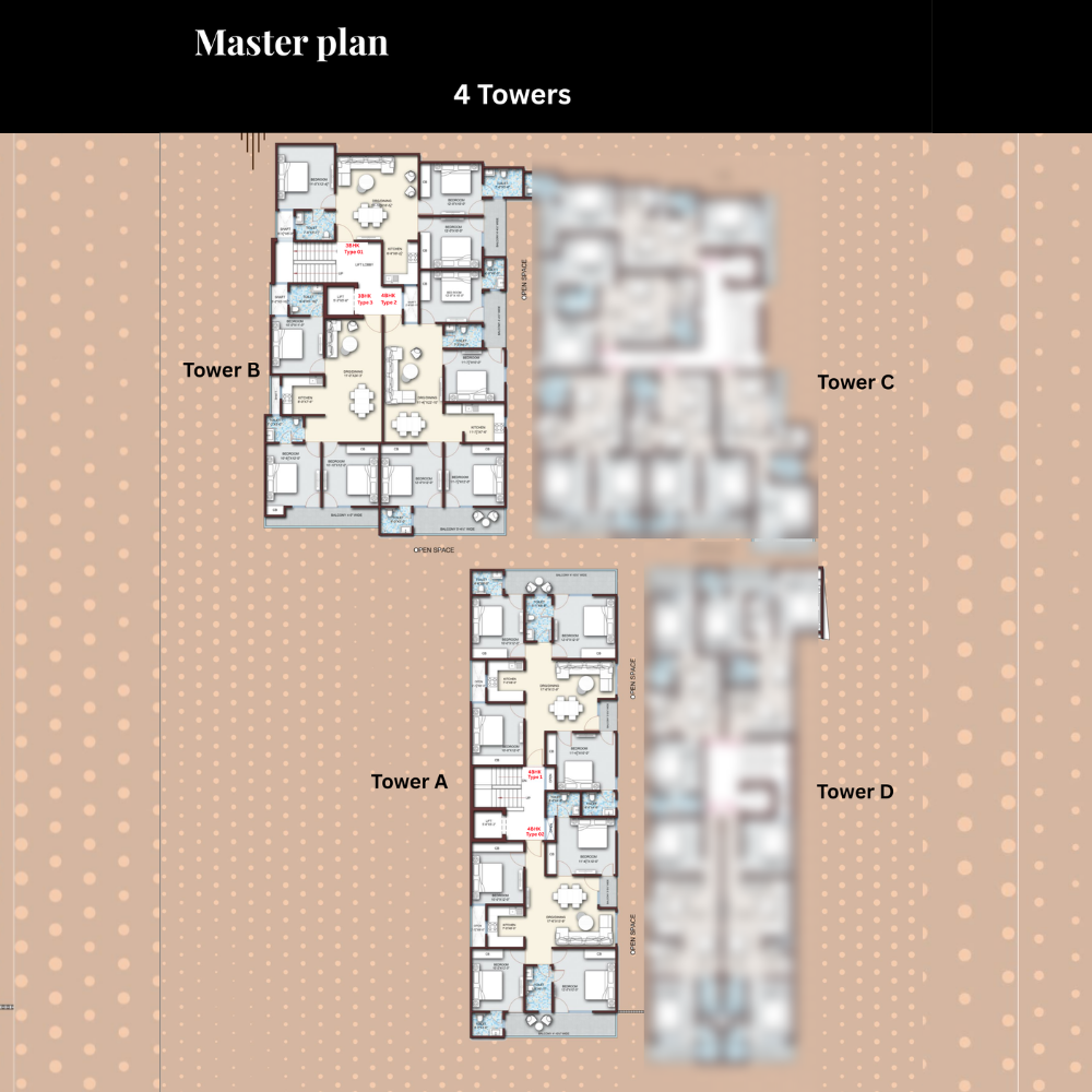 Rhapsody Homes master plan — four towers