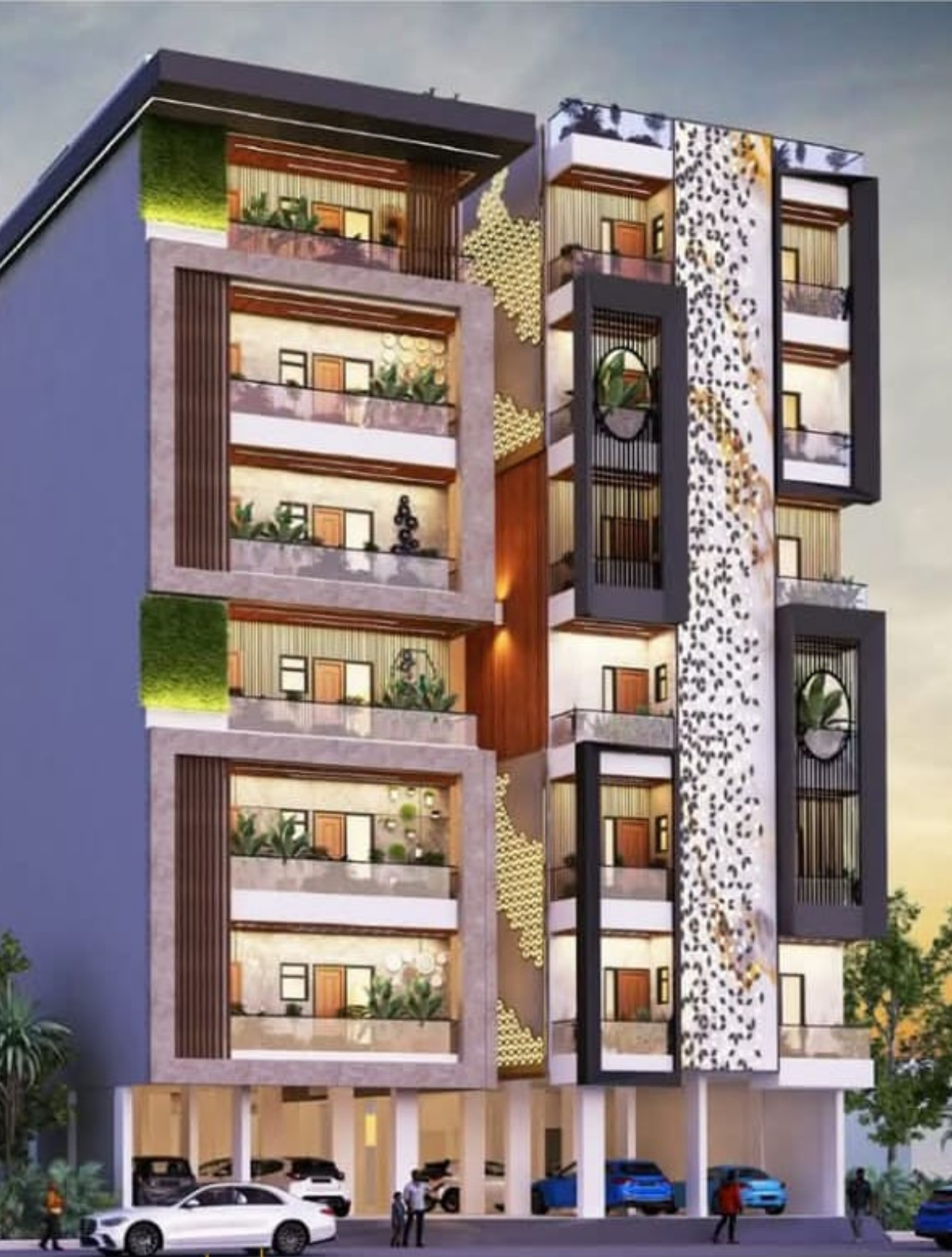 Rhapsody Homes residential building exterior, Sector-73 Noida