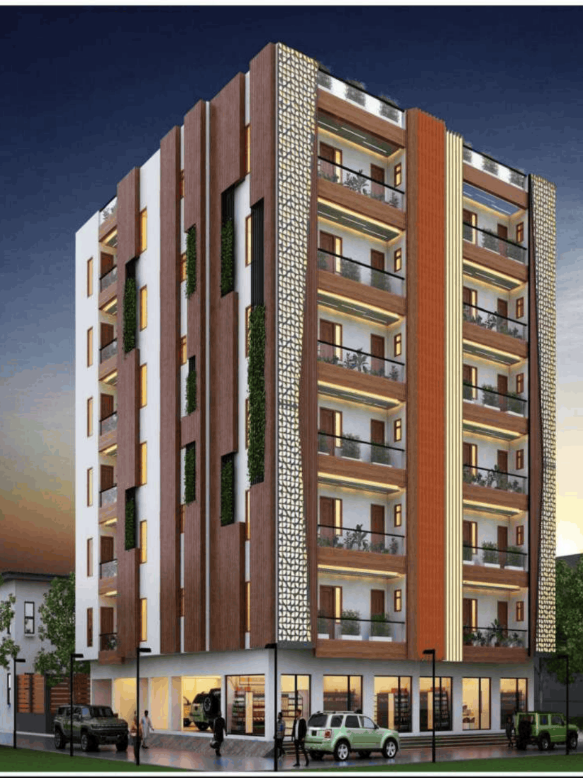 Shanti Apartments residential building exterior, Noida