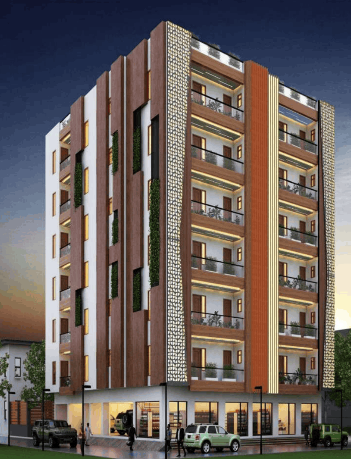 Shanti Apartments residential building exterior, Noida